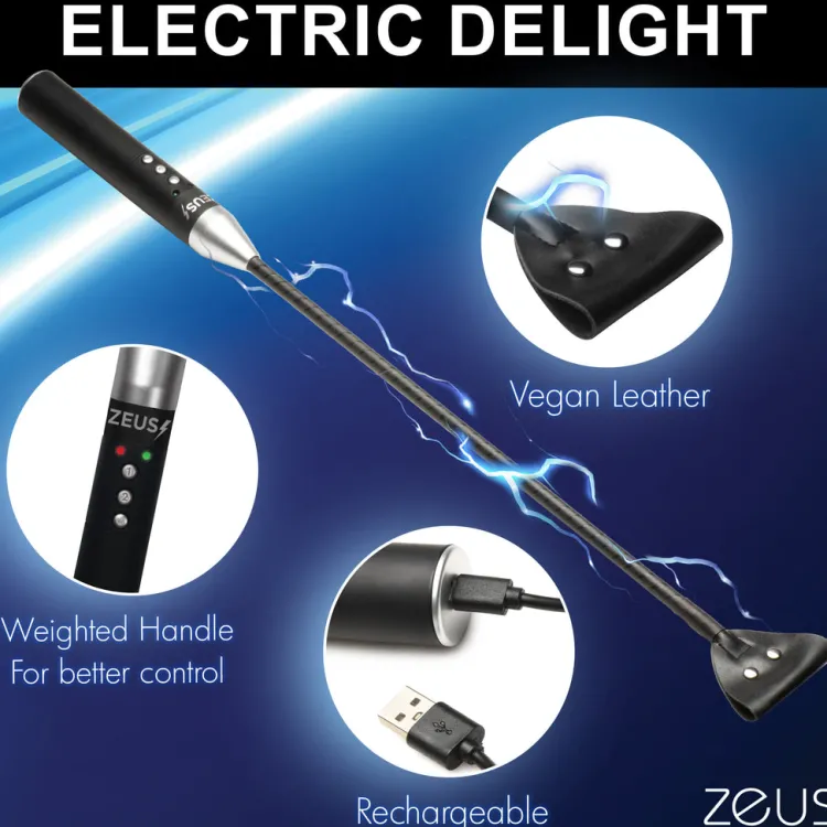 Zeus Electrosex Impact: Whips, Crops & Spankers>E-Stim Crop