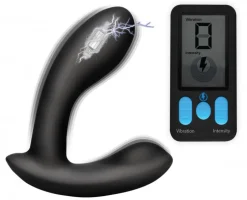 Zeus Electrosex Electro Sex | Vibrating Butt Plugs>E-Stim Pro Silicone Vibrating Prostate Massager with Remote Control