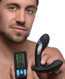 Zeus Electrosex Electro Sex | Vibrating Butt Plugs>E-Stim Pro Silicone Vibrating Prostate Massager with Remote Control
