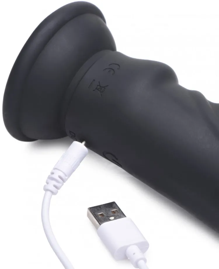 Zeus Electrosex Electro Sex | Silicone Dildos>E-Stim Pro 5x Vibrating Dildo with Remote Control
