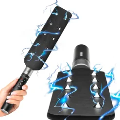 Zeus Electrosex Impact: Whips, Crops & Spankers>E-Stim Spiked Paddle