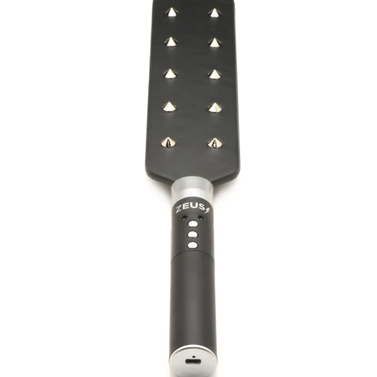 Zeus Electrosex Impact: Whips, Crops & Spankers>E-Stim Spiked Paddle