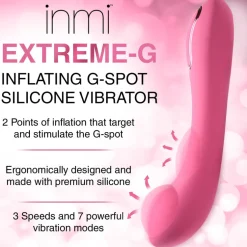INMI Insertable & Realistic Dildo Vibrators | G-Spot Vibrators>Extreme G Inflating G-Spot Silicone Vibrator
