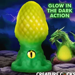 Creature Cocks Butt Plugs>Eye of the Dragon Silicone Butt Plug