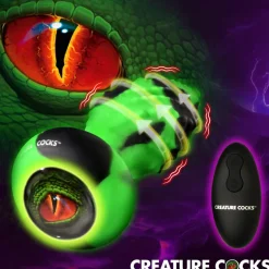 Creature Cocks Vibrating Butt Plugs | Butt Plugs>Eye of the Spawn Vibrating & Squirming Silicone Butt Plug