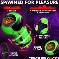 Creature Cocks Vibrating Butt Plugs | Butt Plugs>Eye of the Spawn Vibrating & Squirming Silicone Butt Plug