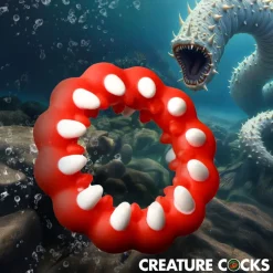 Creature Cocks Penis Rings>Fangs Silicone Cock Ring