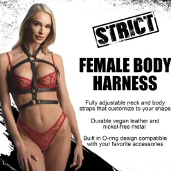 STRICT Vibrating Panties & Lingerie | Masks & Dress-Up Accessories>Female Chest Harness