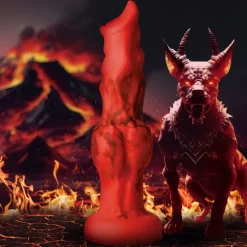 Creature Cocks Silicone Dildos>Fire Hound Silicone Dildo
