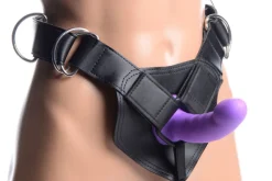 Strap U Anal Pegging Toys | Strap-On Harnesses & Dildos>Flaunt Strap On with Purple Silicone Dildo