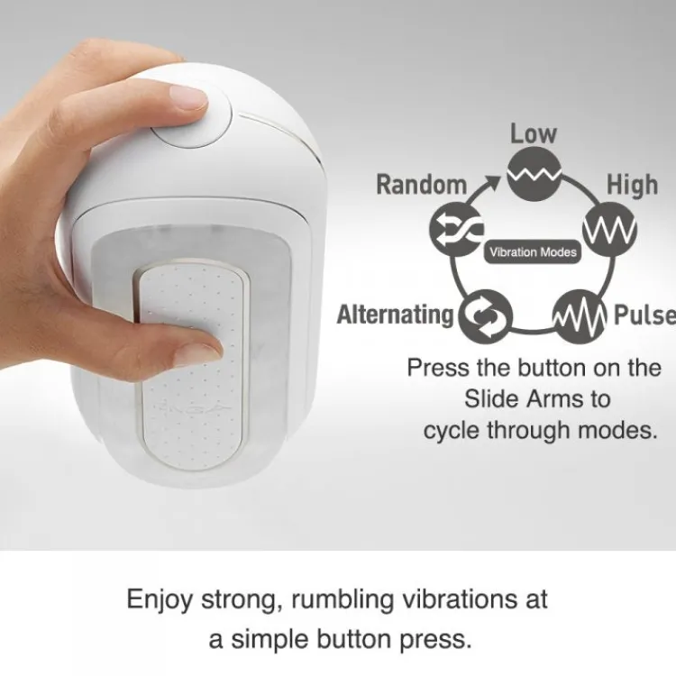 Tenga Automatic & Hands-Free Masturbators | Vibrating Strokers>Flip 0-Zero Electronic Vibration Stroker