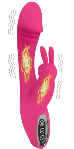 Curve Toys Insertable & Realistic Dildo Vibrators | Rabbit & Dual Stimulation Vibrators>Flutters 10X G-Spot Rabbit Silicone Vibrator