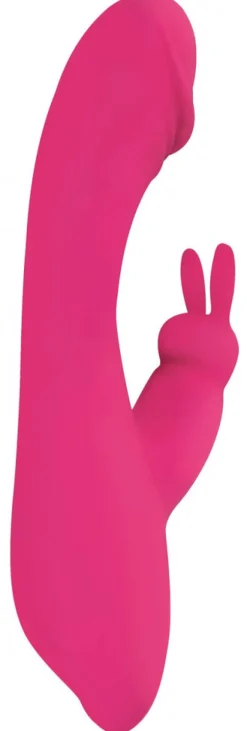 Curve Toys Insertable & Realistic Dildo Vibrators | Rabbit & Dual Stimulation Vibrators>Flutters 10X G-Spot Rabbit Silicone Vibrator