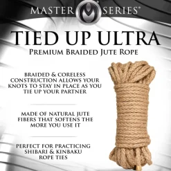 Master Series Rope & Restraints>50ft Tied Up Ultra Premium Braided Jute Rope