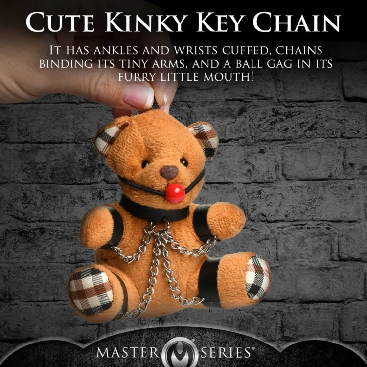 Master Series Games & Novelties>Gagged Teddy Bear Keychain