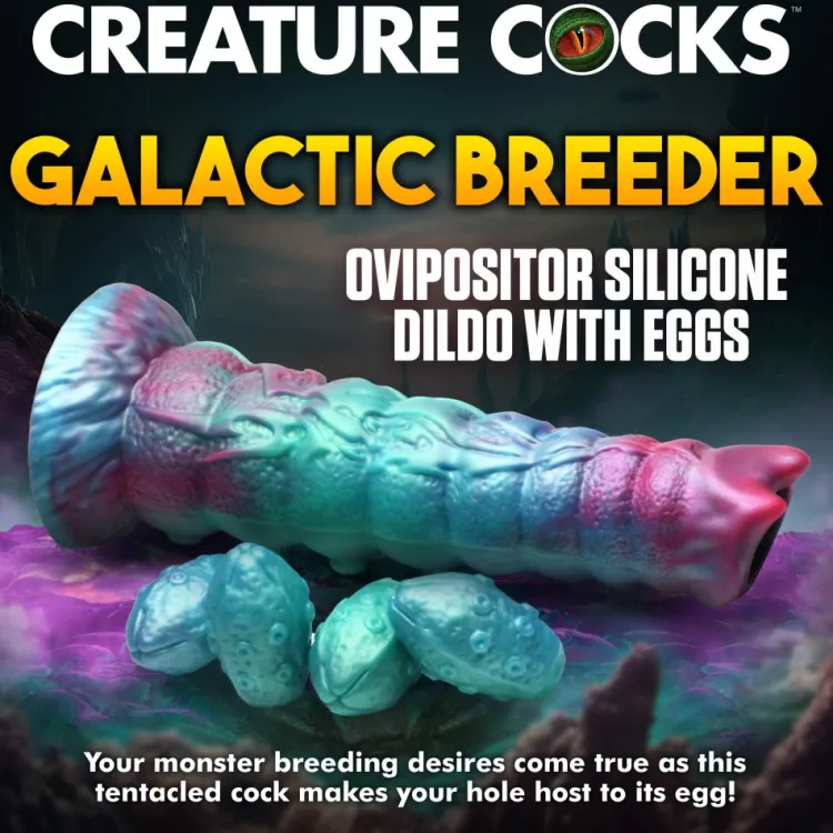 Creature Cocks Silicone Dildos>Galactic Breeder Ovipositor Silicone Dildo