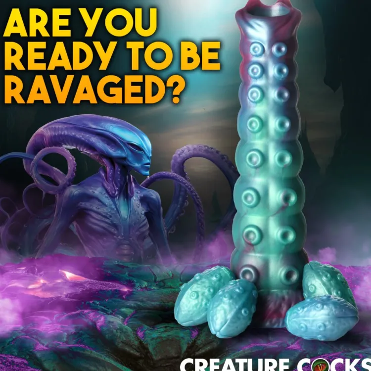 Creature Cocks Silicone Dildos>Galactic Breeder Ovipositor Silicone Dildo