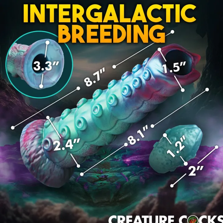 Creature Cocks Silicone Dildos>Galactic Breeder Ovipositor Silicone Dildo