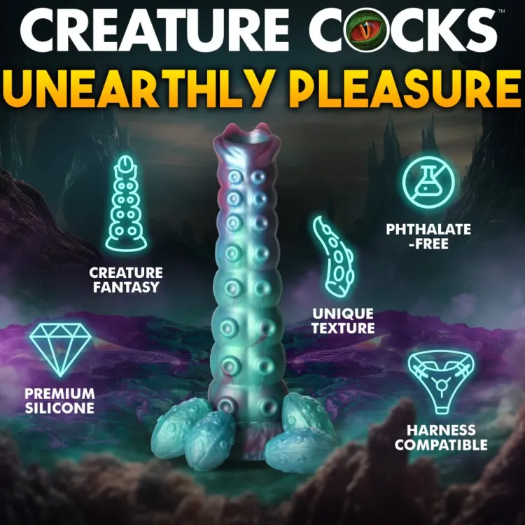 Creature Cocks Silicone Dildos>Galactic Breeder Ovipositor Silicone Dildo