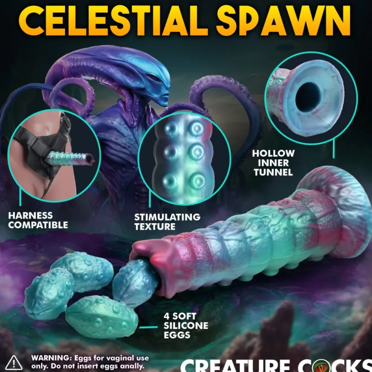 Creature Cocks Silicone Dildos>Galactic Breeder Ovipositor Silicone Dildo