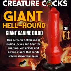 Creature Cocks Large Dildos>Giant Hell-Hound 3ft Canine Dildo