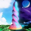 Creature Cocks Silicone Dildos | Harness Compatible Dildos>Glow-in-the-Dark Unicorn Dildo