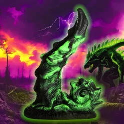 Creature Cocks Silicone Dildos | Non-Representational Dildos>Glowzilla Glow-In-The-Dark Silicone Dildo