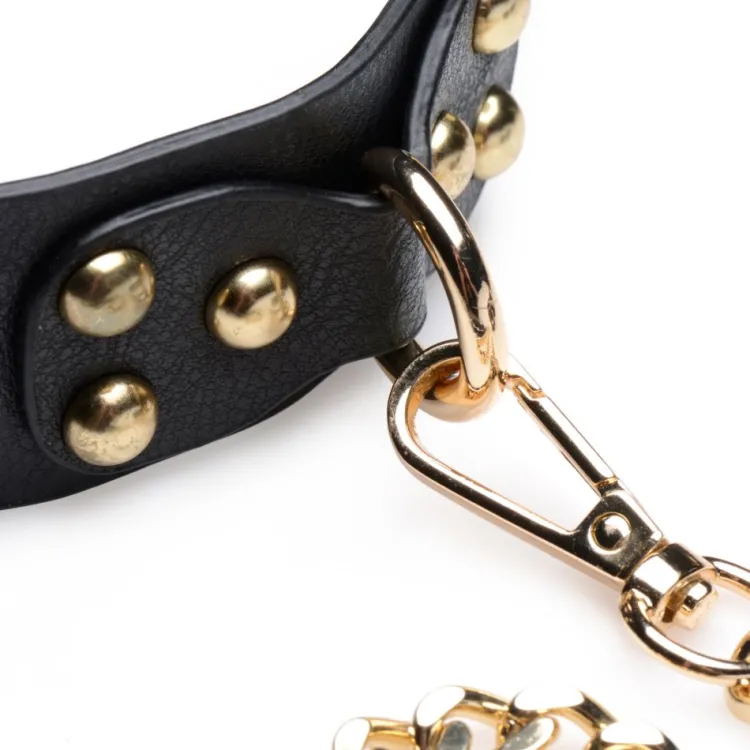 Master Series Wrist & Ankle Cuffs>Gold Submission Bondage Kit