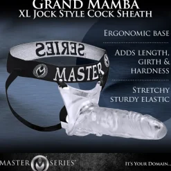 Master Series Penis Extenders & Sleeves>Grand Mamba Jock Strap Cock Sheath