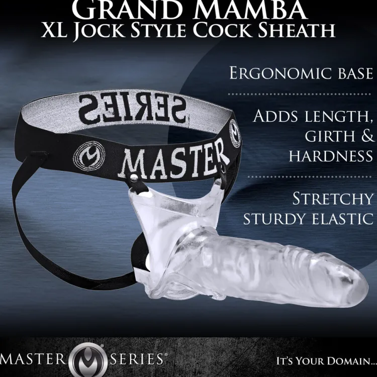 Master Series Penis Extenders & Sleeves>Grand Mamba Jock Strap Cock Sheath
