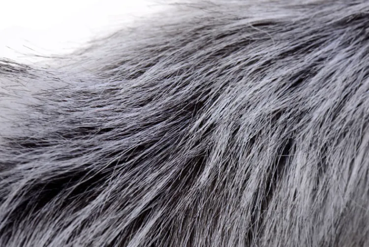 Tailz Sensation Play, Tools & Accessories | Butt Plug Tails>Grey Wolf Tail Anal Plug and Ears Set