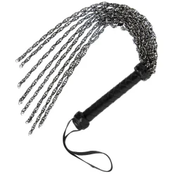 Master Series Impact: Whips, Crops & Spankers>Gunmetal Chain Flogger