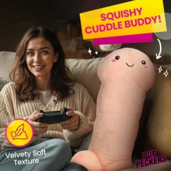Pop Peckers Games & Novelties>Happy Peckers Penis Pillow