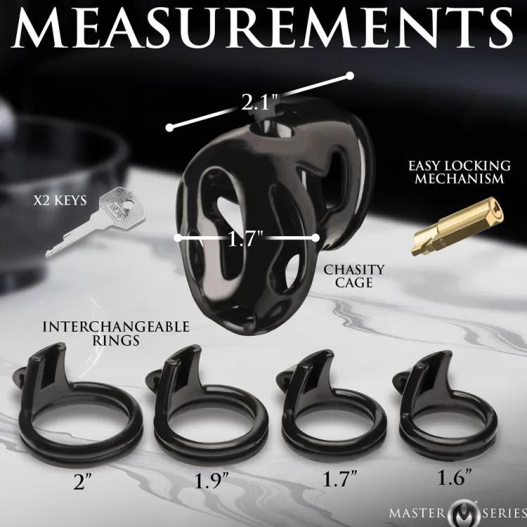 Master Series Chastity Devices>Hard Stop Chastity Cage