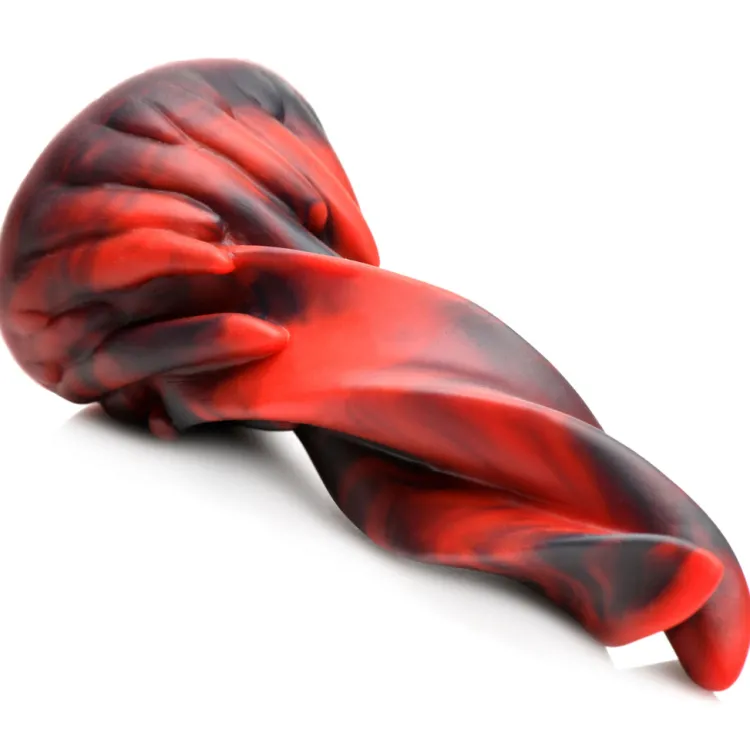 Creature Cocks Silicone Dildos | Non-Representational Dildos>Hell Kiss Twisted Tongues Silicone Dildo