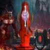Creature Cocks Silicone Dildos | Vibrating Dildos>Hell Wolf Thrusting and Vibrating Silicone Dildo