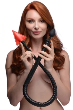 Master Series Butt Plug Tails | Unique Anal Toys>Hellbound Braided Devil Tail Anal Plug