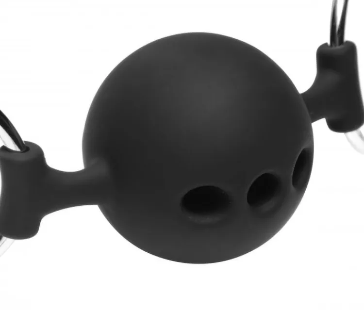 Master Series Ball Gags & Mouth Restraints | Masks & Dress-Up Accessories>Hinder Ball Gag with Nipple Clamps