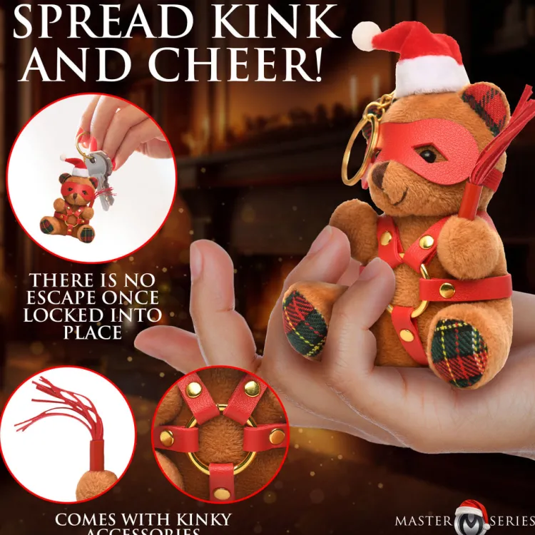 Master Series Games & Novelties>Holiday Bondage Bear Keychain