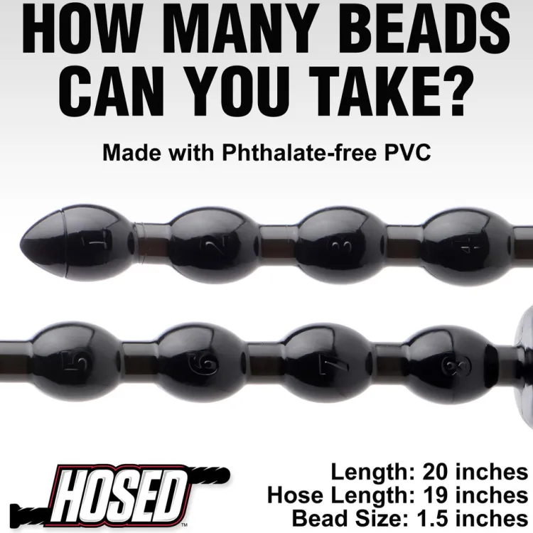 Hosed Anal Beads & Tools | Unique Anal Toys>1.5 inch Beaded Anal Snake