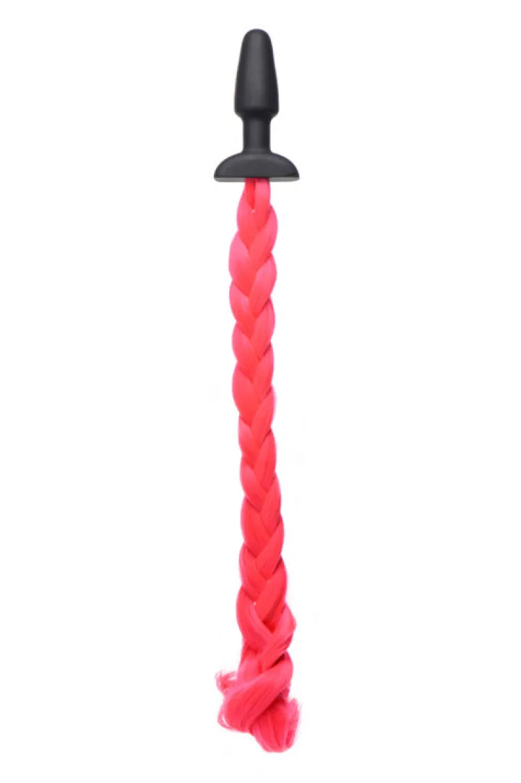 Tailz Butt Plug Tails | Butt Plugs>Hot Pink Pony Tail Anal Plug