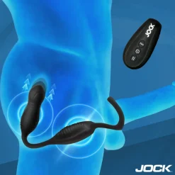 Jock Cock & Ball Devices | Unique Anal Toys>Hyper Thrusting and Vibrating Anal Plug with C-Ring