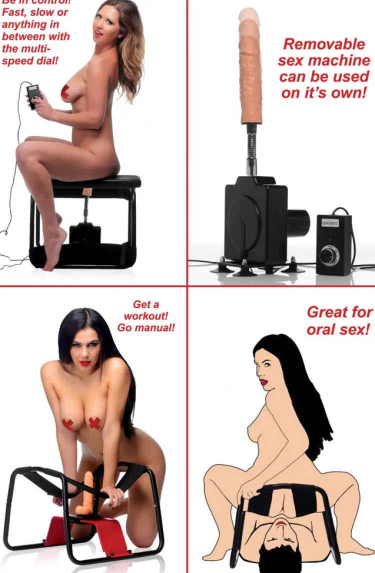 LoveBotz Sex Furniture, Swings, & More | Sex Furniture>4 in 1 Banging Bench with Sex Machine