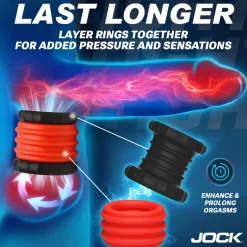 Jock Cock & Ball Devices | Penis Rings>2-in-1 Silicone Cock Ring