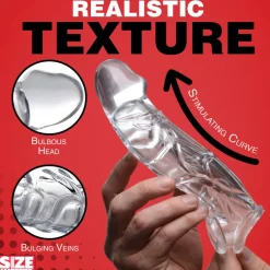 Size Matters Penis Extenders & Sleeves>2 Inch Clear Penis Extender Sleeve