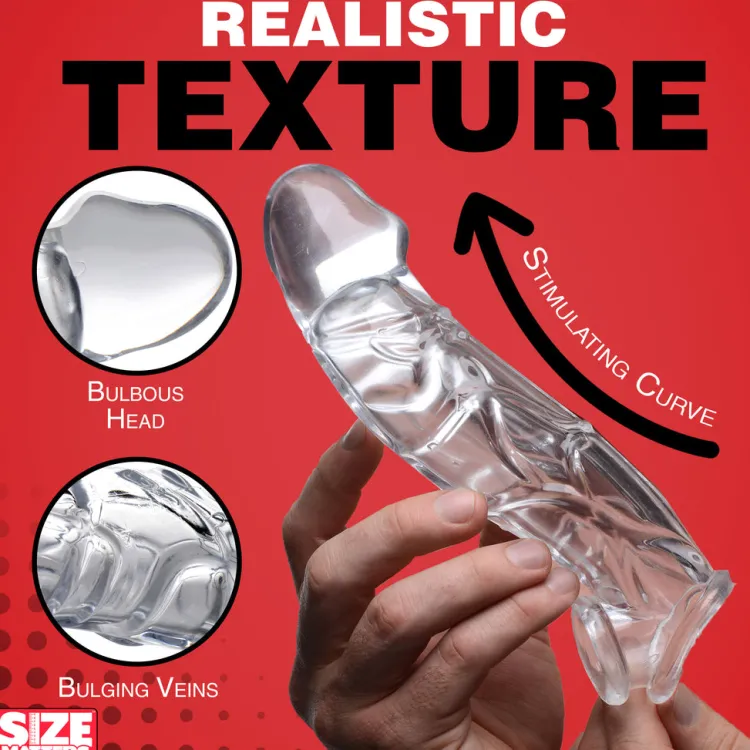 Size Matters Penis Extenders & Sleeves>2 Inch Clear Penis Extender Sleeve