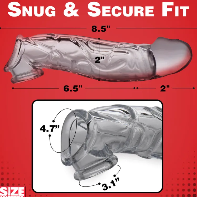 Size Matters Penis Extenders & Sleeves>2 Inch Clear Penis Extender Sleeve
