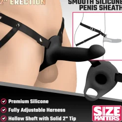 Size Matters Penis Extenders & Sleeves>2 Inch Erection Smooth Silicone Penis Sheath