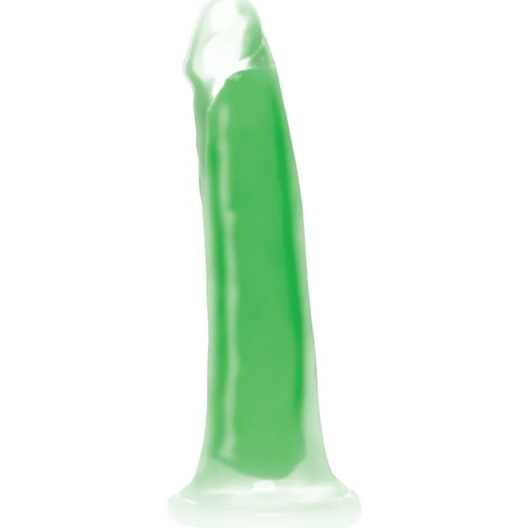 Curve Toys Silicone Dildos | Realistic Dildos>7 Inch Glow-in-the-Dark Silicone Dildo