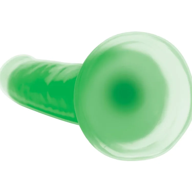 Curve Toys Silicone Dildos | Realistic Dildos>7 Inch Glow-in-the-Dark Silicone Dildo